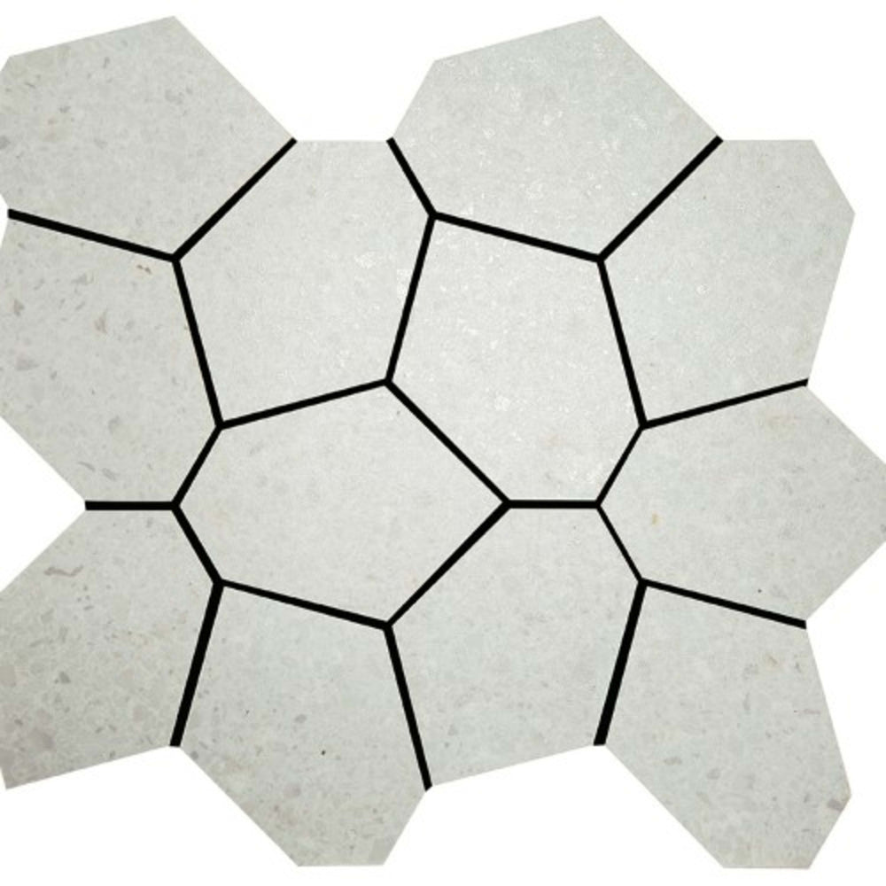 Alaska in Glacier Mosaic 13"x15" Polygon Tile
