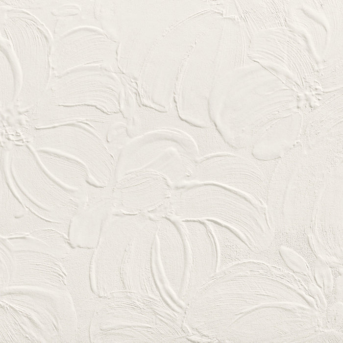 3D Wall Plaster in Bloom White Tile