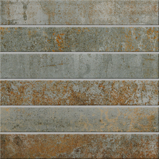 Altered State in Steel Gaze Mosaic 2"x12"