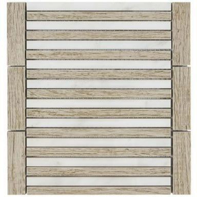 Avant Garde in Linear Asian Statuary  Wooden Beige Natural Stone