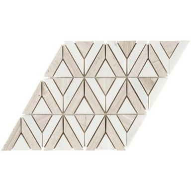 Avant Garde in Triangle Asian Statuary  Wooden Beige Natural Stone