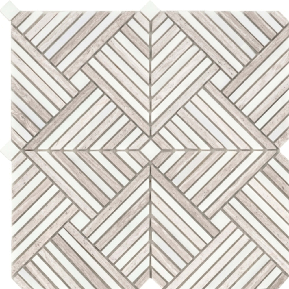 Alluro in Mini Palace Cream 12" X 12" Natural Stone