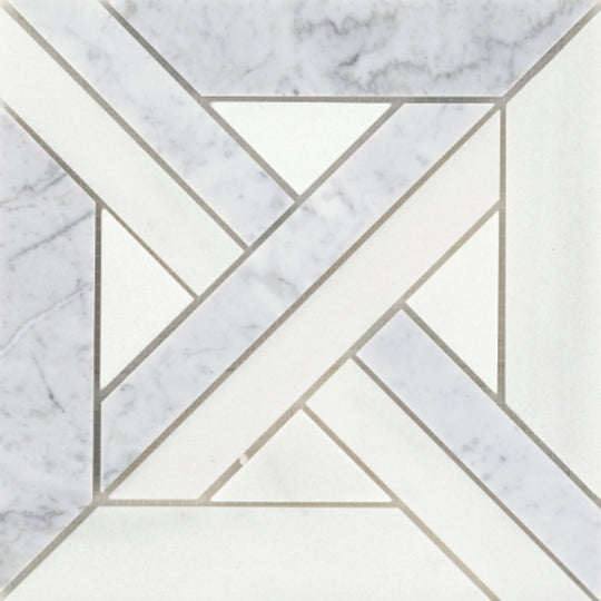 Alluro in Castle Silver 9" X 9"