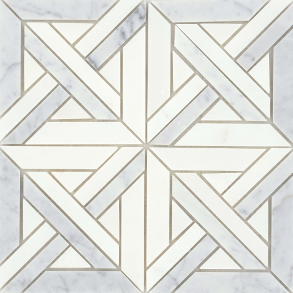Alluro in Mini Castle Silver 12" X 12" Natural Stone