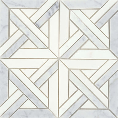 Alluro in Mini Castle Silver 12" X 12" Natural Stone