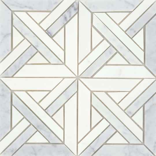 Alluro in Mini Castle Silver 12" X 12"
