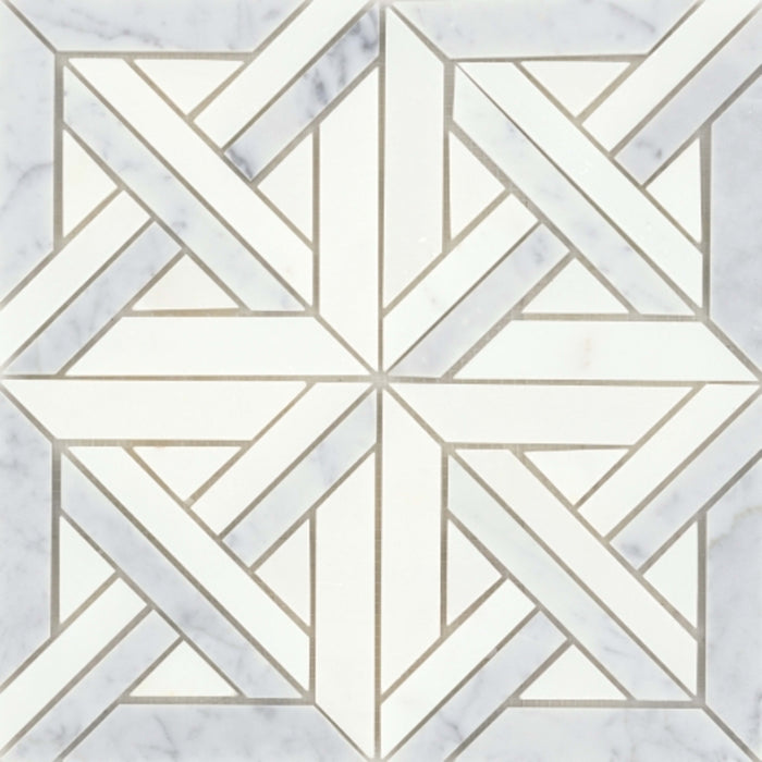 Alluro in Mini Castle Silver 12" X 12" Natural Stone