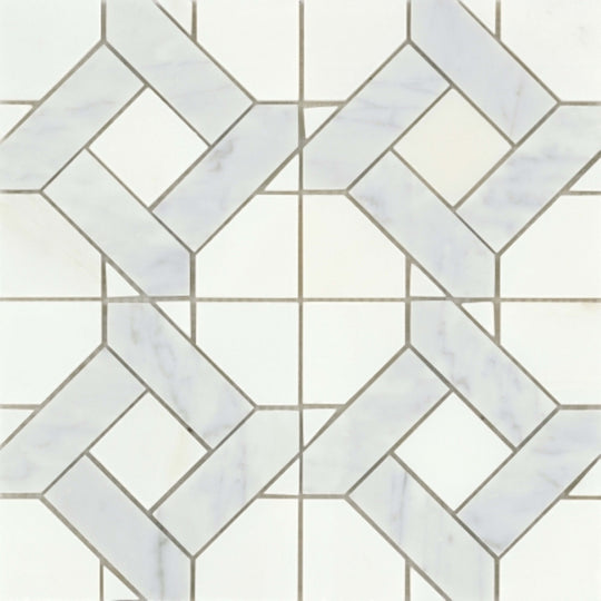 Alluro in Mini Manor Silver 12" X 12"