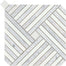Alluro in Palace Silver 9" X 9" Natural Stone