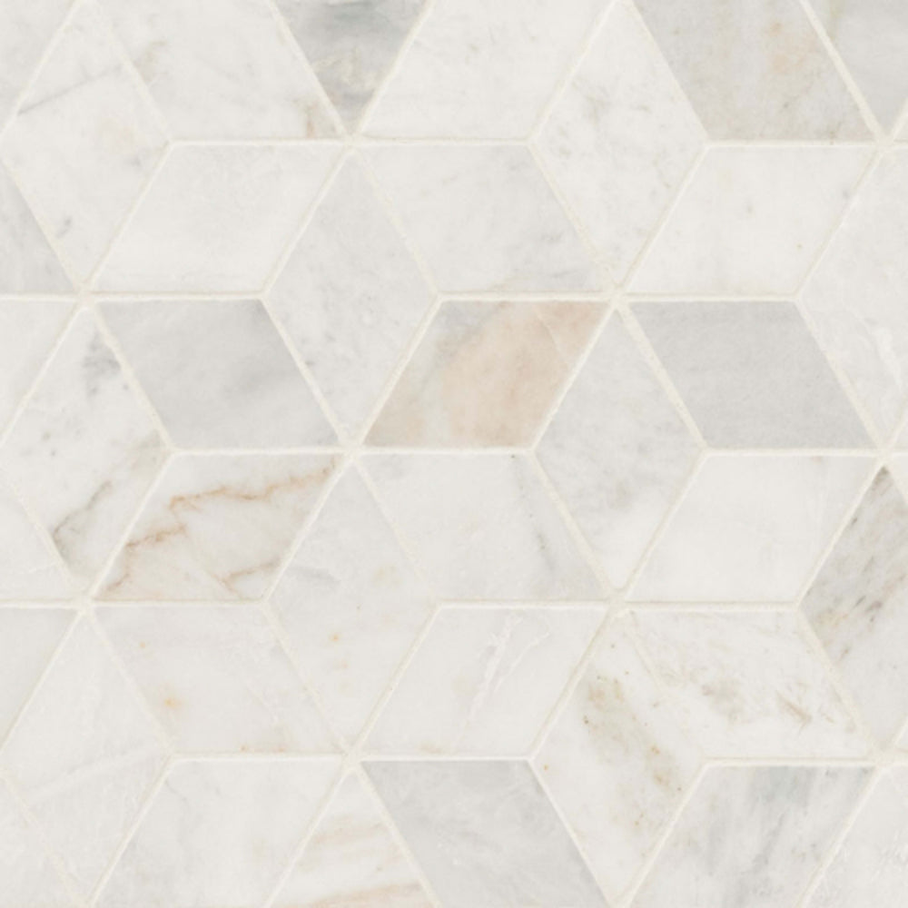 Arabescato Venato White in Arabescato Venato White Cube Honed Natural Stone