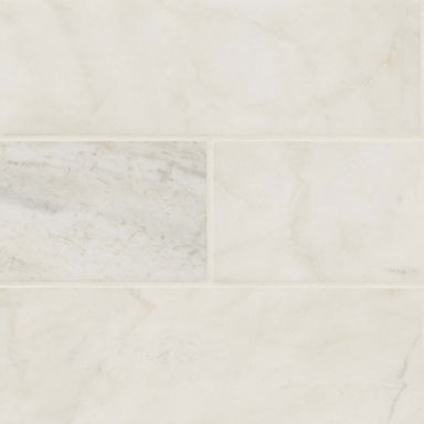Arabescato Venato White in Arabescato Venato White Tile 4x12 Natural Stone