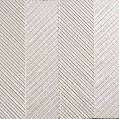Astoria - Bergamot in Bergamot Flute Herringbone Gloss Glass Tile