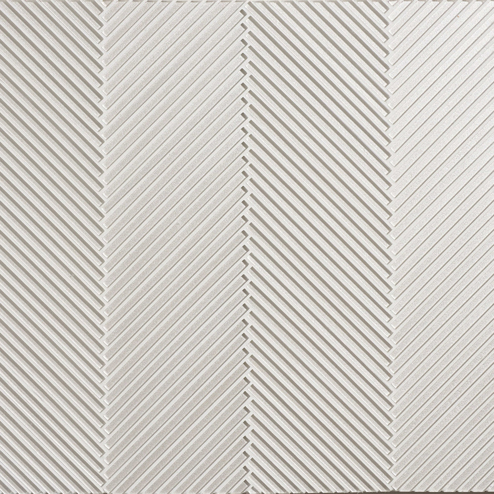 Astoria - Bergamot in Bergamot Flute Herringbone Silk Glass Tile