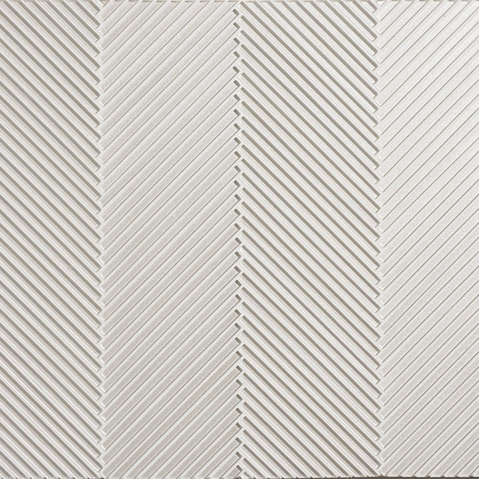 Astoria - Bergamot in Bergamot Flute Herringbone Silk Glass Tile