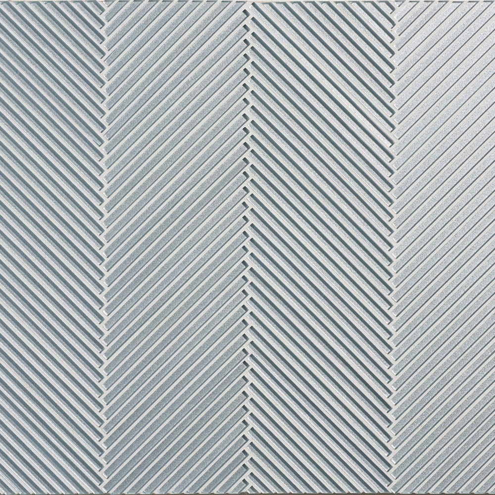Astoria - Gibson in Gibson Flute Herringbone Gloss Glass Tile