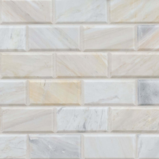 Athena Gold in Athena Gold Beveled Tile 2x4