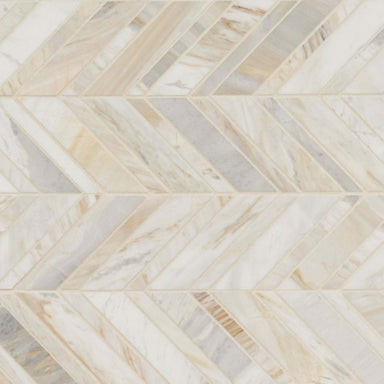 Athena Gold in Athena Gold Chevron Pattern Honed Natural Stone