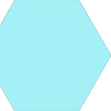 Basic Hex in Aqua Tile