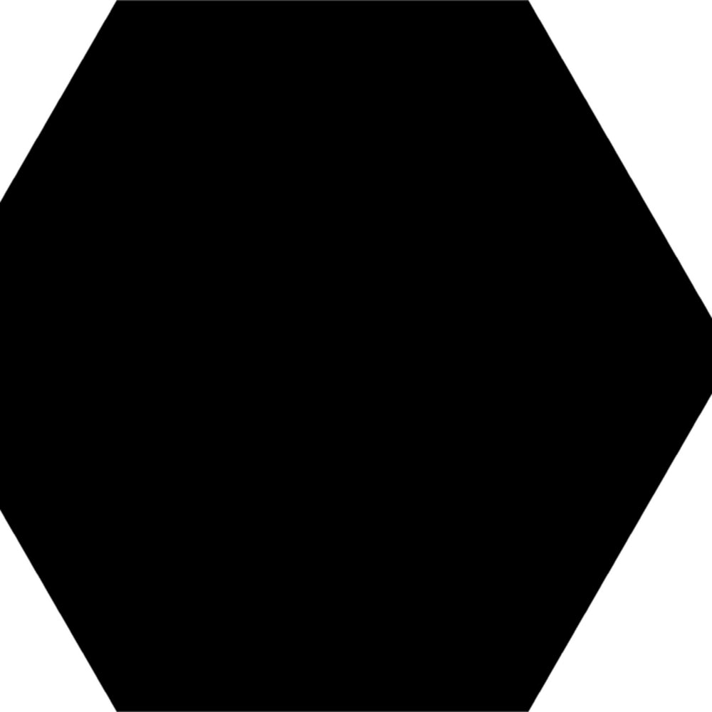 Basic Hex in Black Tile