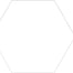Basic Hex in White Tile