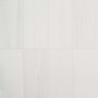 Bianco Dolomite in Premium 12x24 Honed Natural Stone