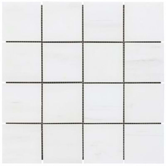 Bianco Dolomite in Premium 3'' Square Honed