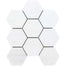 Bianco Dolomite in Premium 4'' Hexagon Polished Natural Stone