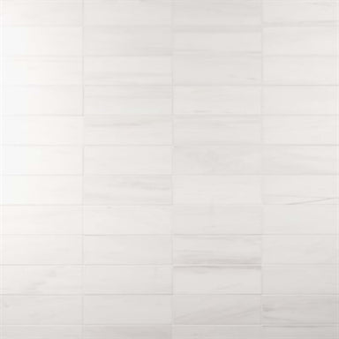 Bianco Dolomite in Premium 4x12 Honed Natural Stone