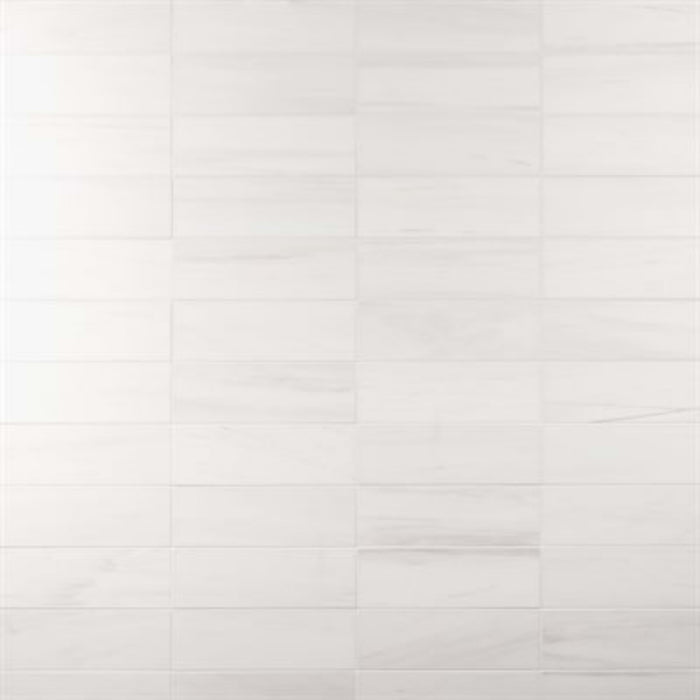 Bianco Dolomite in Premium 4x12 Honed Natural Stone