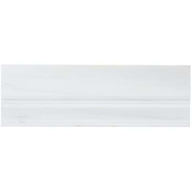 Bianco Dolomite in Premium Base Molding Honed 4x12 Natural Stone