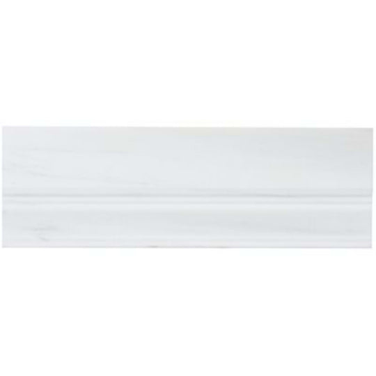 Bianco Dolomite in Premium Base Molding Honed 4x12