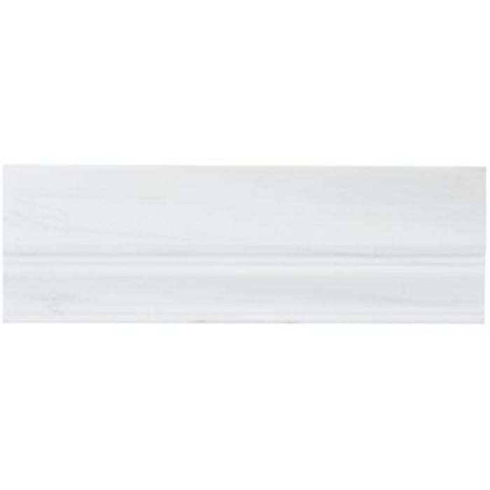 Bianco Dolomite in Premium Base Molding Honed 4x12 Natural Stone
