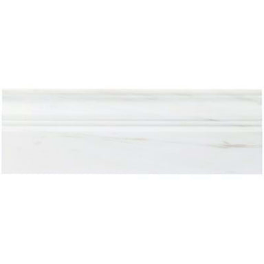 Bianco Dolomite in Premium Base Molding Polished 4x12 Natural Stone