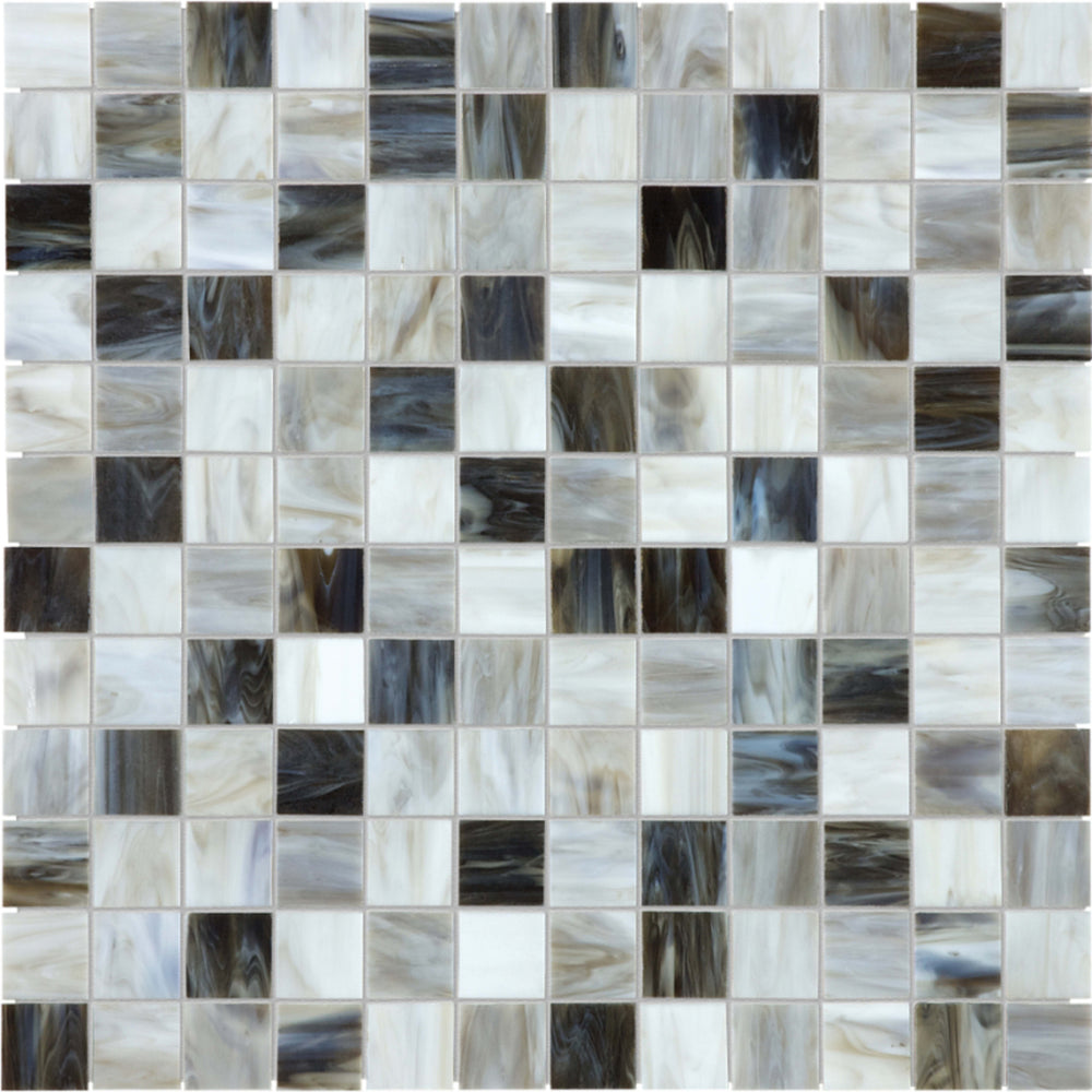 Baroque in Alabastro 1x1 Mosaic Glass Tile