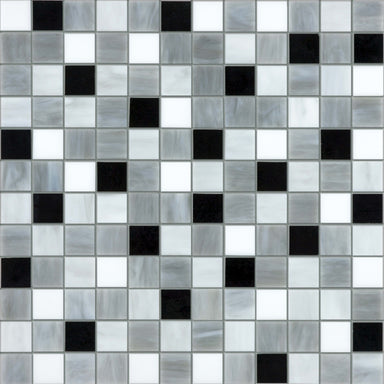 Baroque in Arabescato 1x1 Mosaic Glass Tile