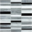 Baroque in Arabescato Random Stacked Mosaic Glass Tile