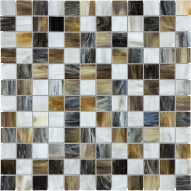 Baroque in Corallo 1x1 Mosaic Glass Tile