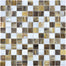 Baroque in Peperino 1x1 Mosaic Glass Tile
