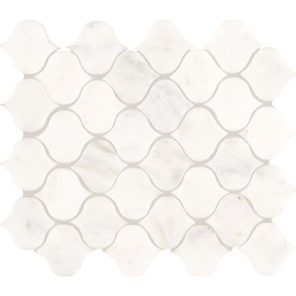 Marble Collection in First Snow Elegance 11 X12 Baroque Natural Stone