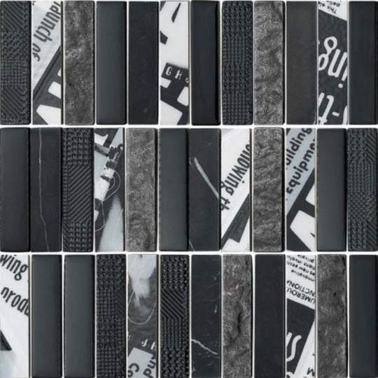 Finish Line in Black 1x4 Pressblend