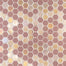 Brill Hexagon Mosaic in Rose Glass Tile