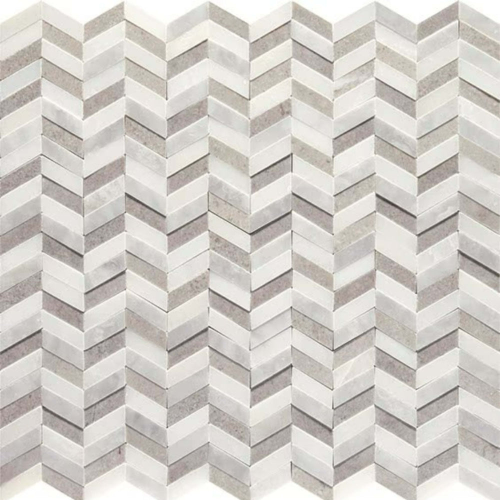 Candora in White & Gre Bln Natural Stone