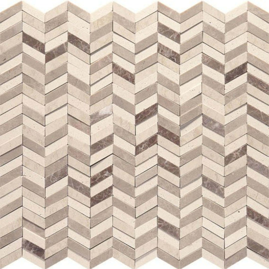 Candora in Light Bei & Brn Chevron