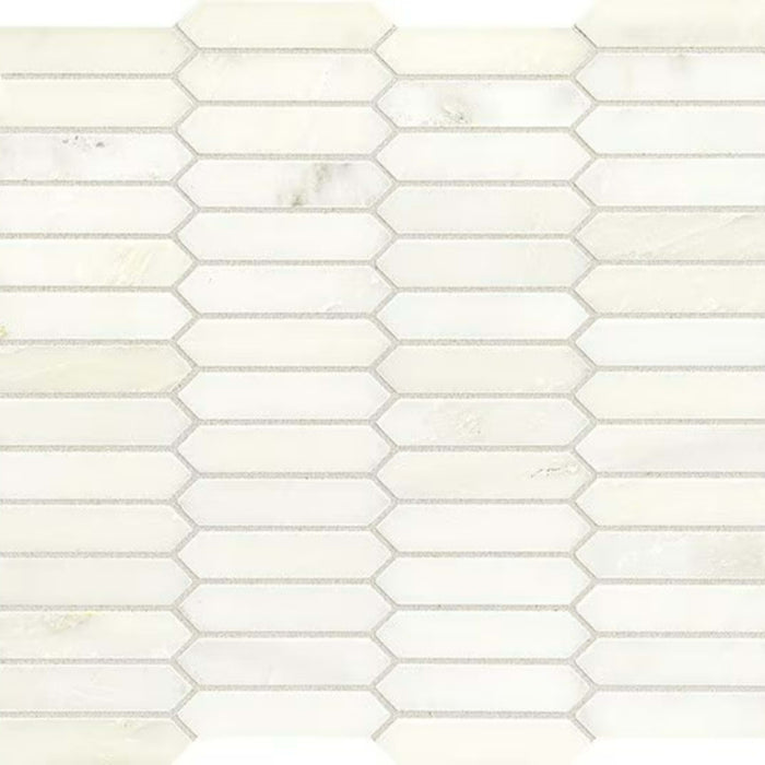 Candora in Vestal White Linear Hexagon Natural Stone