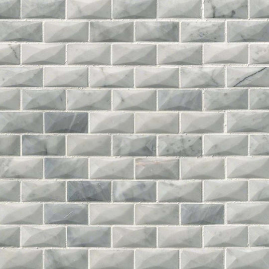 Carrara White in Carrara White - 1x2 3d