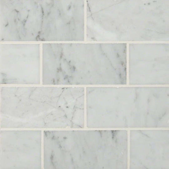 Carrara White in Carrara White - Subway 3x6