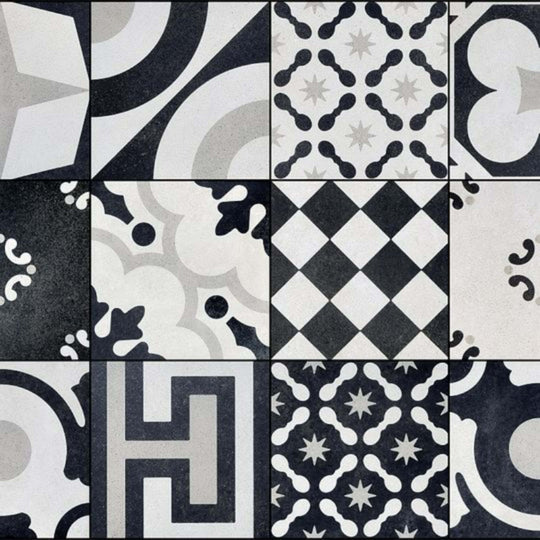 Cementine Black and White in B&W Mix