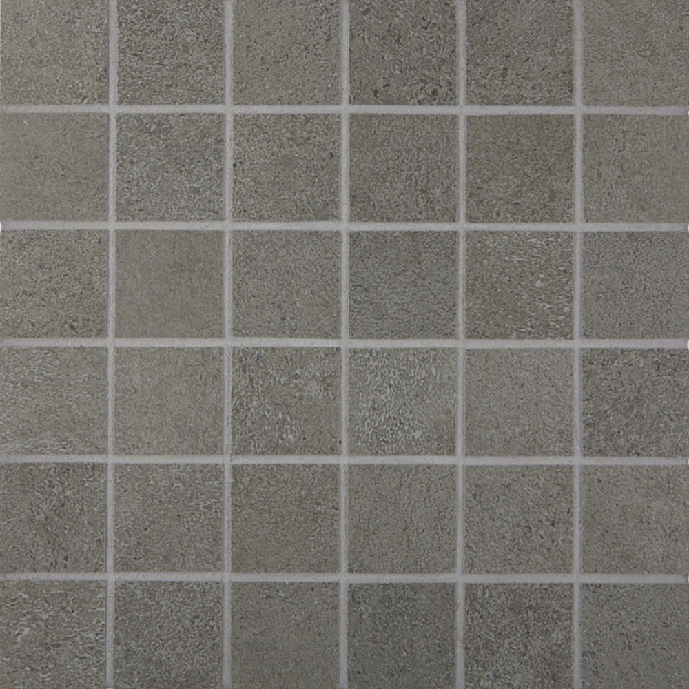 Cemento Rasato in Antracite Mosaic Tile