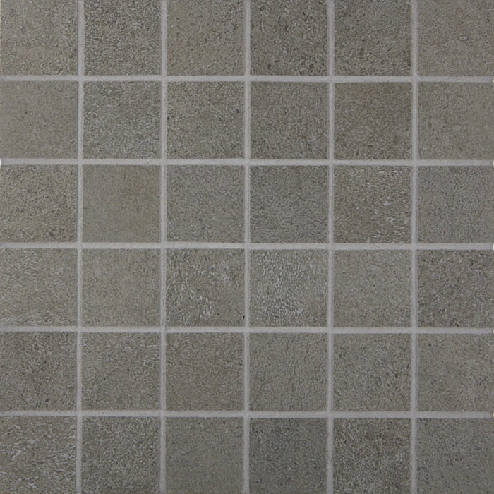 Cemento Rasato in Antracite Mosaic Tile