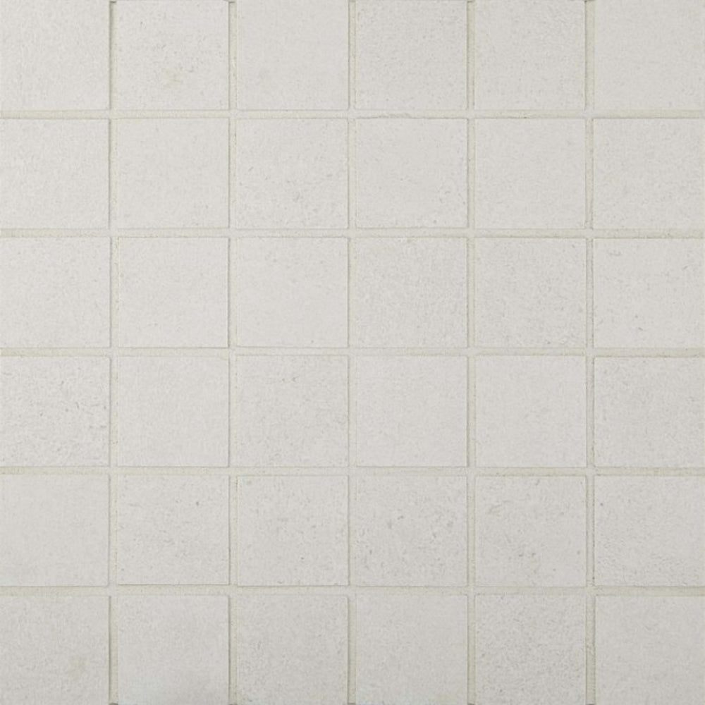 Cemento Rasato in Bianco Mosaic Tile